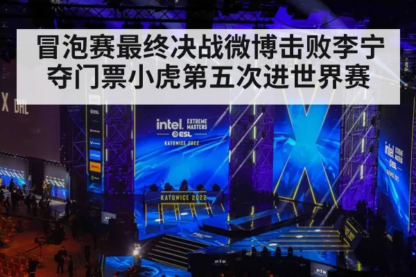 冒泡赛最终决战微博击败李宁夺门票小虎第五次进世界赛